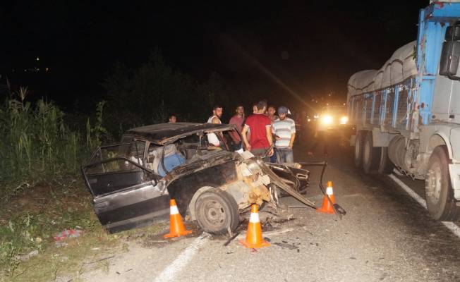 Trabzon'da trafik kazası: 1 ölü, 3 yaralı