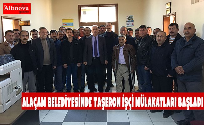 Alaçam Belediyesinde Taşeron İşçi Mülakatları Başladı