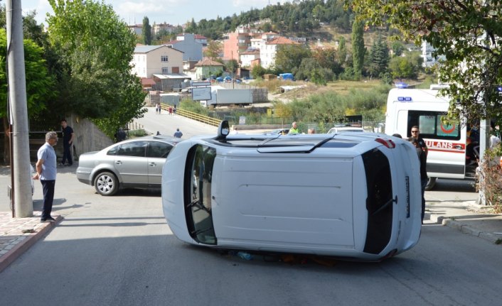 Havza'da trafik kazası: 1 yaralı