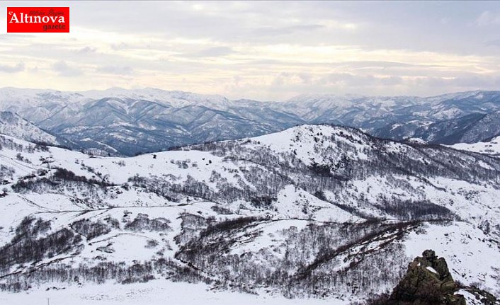 Tunceli'de doğa karla kaplanınca eşsiz güzellikler ortaya çıktı
