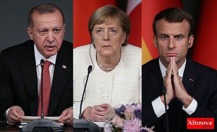 Cumhurbaşkanı Erdoğan, Macron ve Merkel ile telefonda görüştü