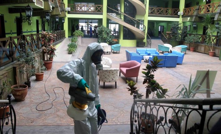 Samsun'da huzurevi koronavirüse karşı dezenfekte edildi