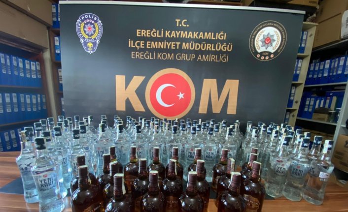 Zonguldak'ta sahte içki operasyonunda 1 gözaltı