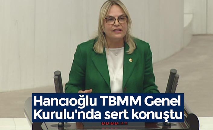 Hancıoğlu TBMM Genel Kurulu'nda sert konuştu
