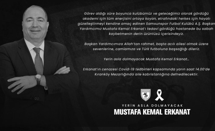 Yılport Samsunspor Kulübünden başsağlığı mesajı