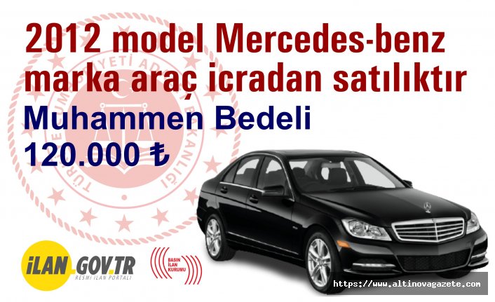 2012 model Mercedes-benz marka araç icradan satılıktır