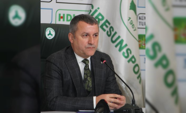Giresunspor Kulübü Başkanı Karaahmet: 