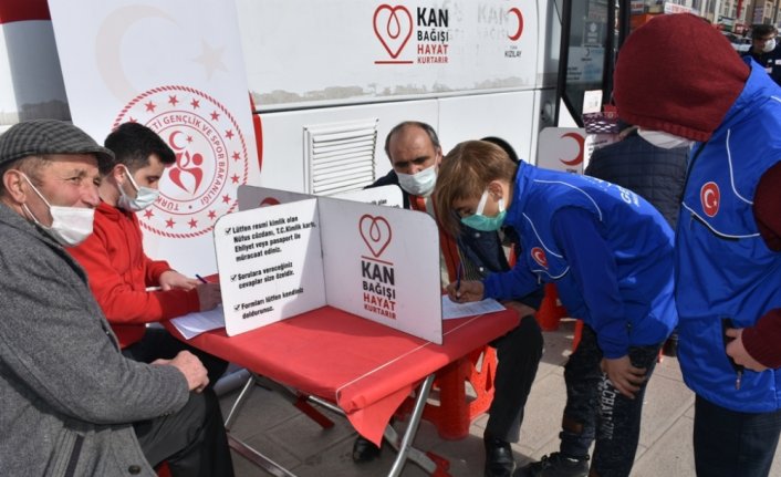 Boyabat ilçesinde kan bağışı kampanyası düzenlendi