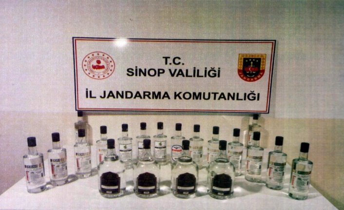 Sinop'ta 24 litre etil alkol ele geçirildi