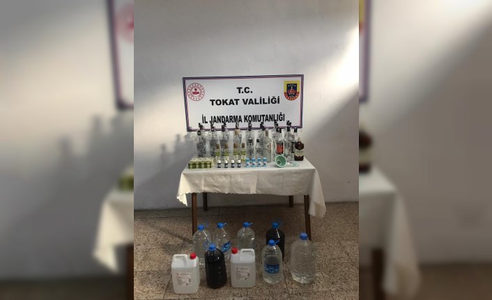Tokat'ta 115 litre sahte içki ele geçirildi, bir kişi gözaltına alındı