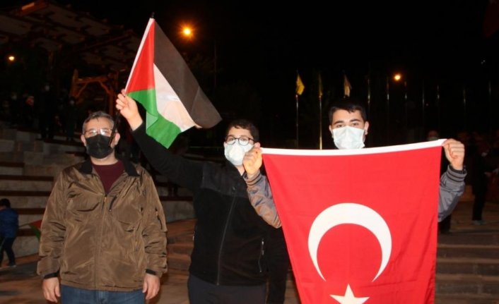 İsrail'in Mescid-i Aksa saldırıları Çorum, Kastamonu, Çankırı ve Amasya'da protesto edildi