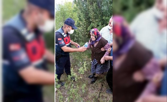 Karabük'te kaybolan 87 yaşındaki alzaymır hastası kadını jandarma buldu
