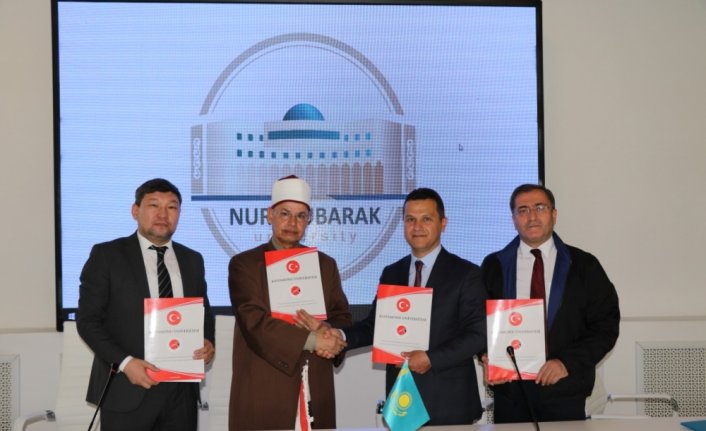 Kastamonu Üniversitesi ile Kazakistan Nur-Mubarek Mısır İslam Medeniyeti Üniversitesi arasında iş birliği