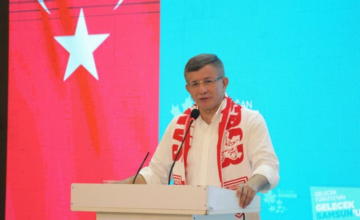 Gelecek Partisi Genel Başkanı Davutoğlu, partisinin Samsun 1. Olağan Kongresi'ne katıldı