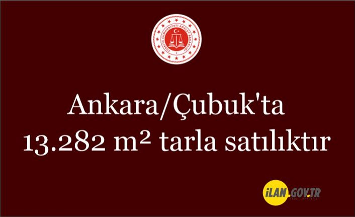 Ankara/Çubuk'ta 13.282 m² tarla satılıktır