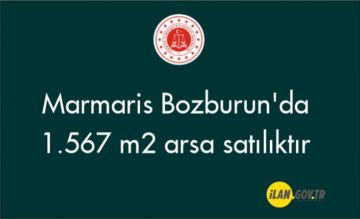 Marmaris Bozburun'da 1.567 m2 arsa satılıktır