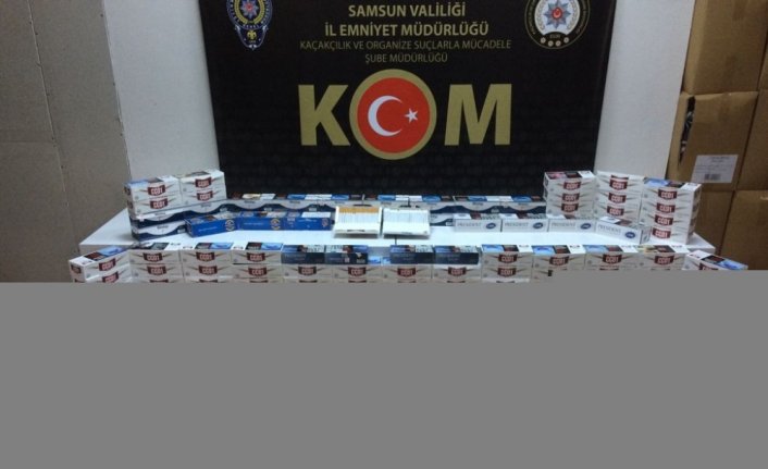 Samsun'da bandrolsüz makaron operasyonunda 4 kişi yakalandı
