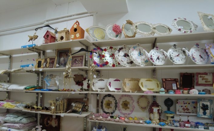Tokat'ta hanımelleri satış marketi kadınların geçim kaynağı oldu