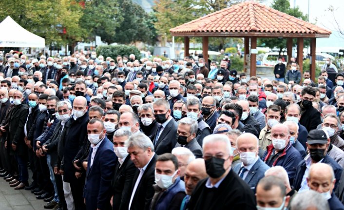 İçişleri Bakanı Soylu, Sinop'taki selde kaybolanların gıyabi cenaze namazına katıldı