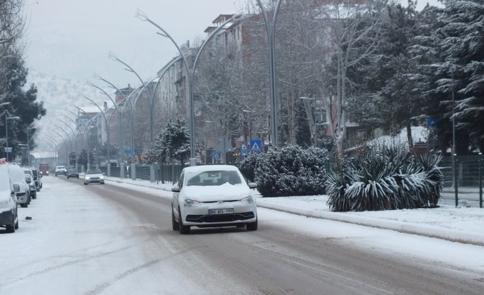 Tokat'ta kar etkili oldu