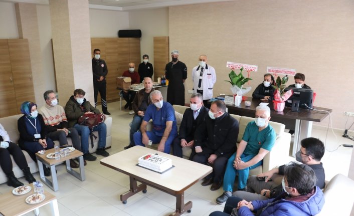 Kaymakam Nayman ve Belediye Başkanı Özdemir'den sağlık çalışanlarına ziyaret