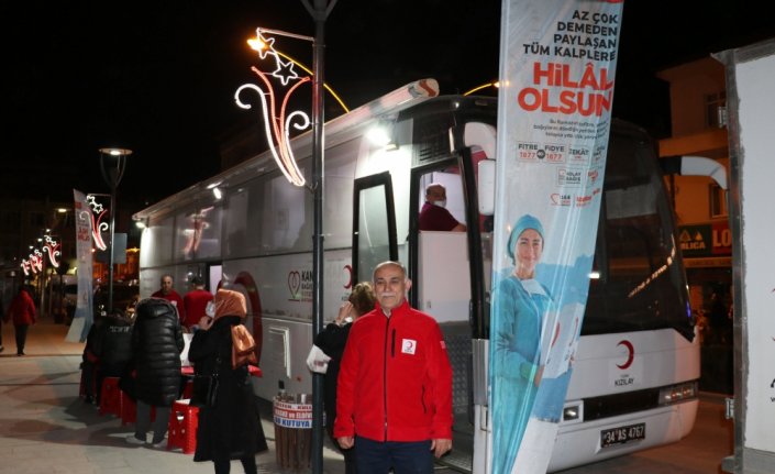 Havza'da Türk Kızılay 85 ünite kan bağışı topladı