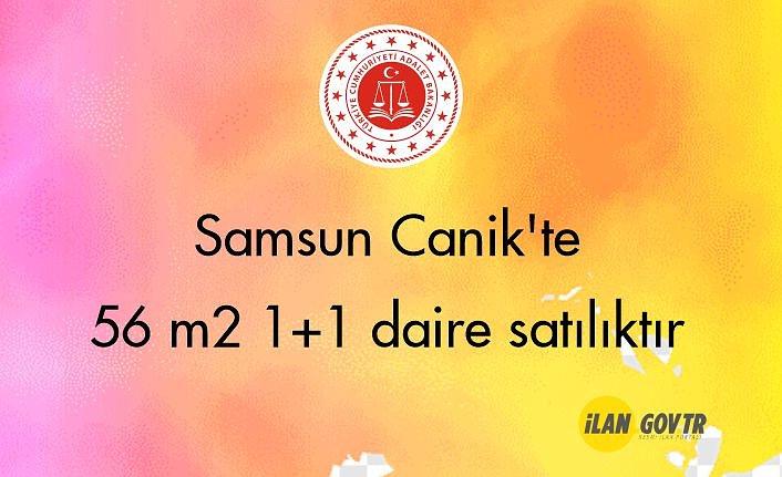 Samsun Canik'te 56 m² 1+1 daire icradan satılıktır