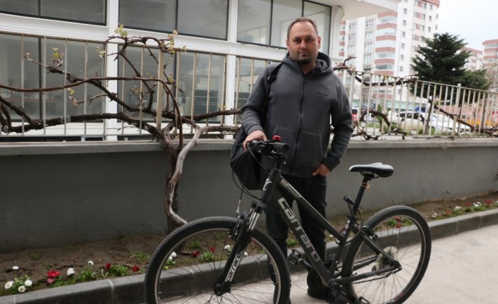 Samsun'da okulun önünden bisiklet çalan 