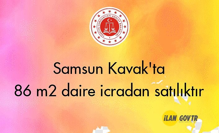 Samsun Kavak'ta 86 m² daire icradan satılıktır