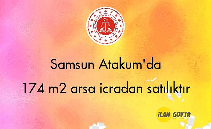 Samsun Atakum'da 174 m² arsa icradan satılıktır