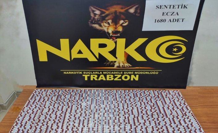 Trabzon'da uyuşturucu operasyonunda sentetik ecza ele geçirildi