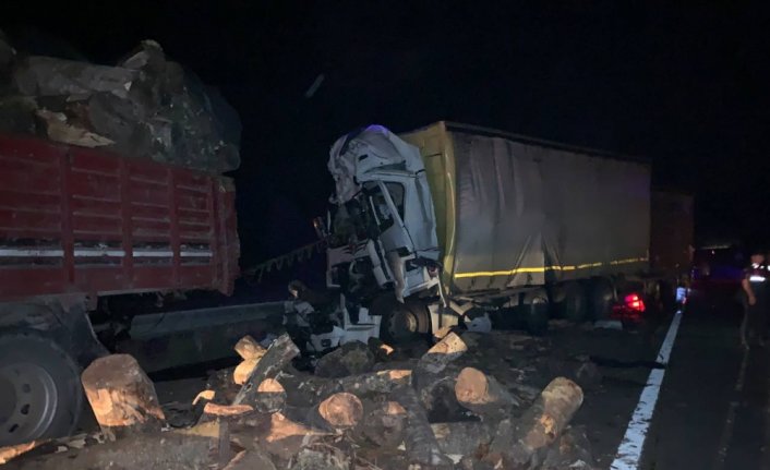Bolu'da kamyona çarpan tırın sürücüsü öldü, 1 kişi yaralandı