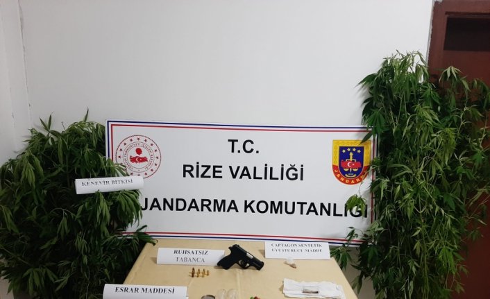Rize'deki uyuşturucu operasyonunda 1 şüpheli gözaltına alındı