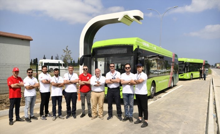 Yerli elektrikli otobüsler, TEKNOFEST'in ilk gününde 9 bin 500 yolcu taşıdı