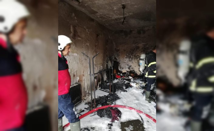 Zonguldak'ta müstakil evde çıkan yangında hasar oluştu