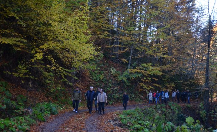 Kızılcasu Doğa Eğitim Kamp Alanı'nda doğa yürüyüşü yapıldı