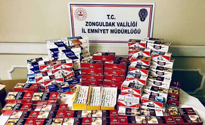 Zonguldak'ta 30 bin makaron ele geçirildi