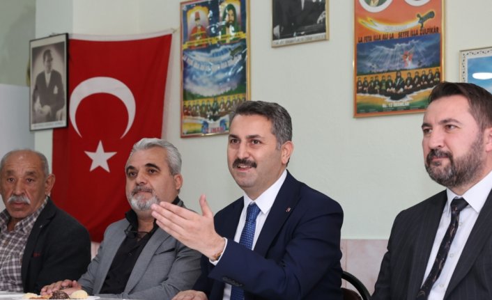 Belediye başkanları Eroğlu ve Bekler, cemevini ziyaret etti
