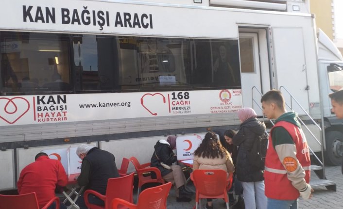 İskilip'te kan bağışı kampanyası düzenlendi