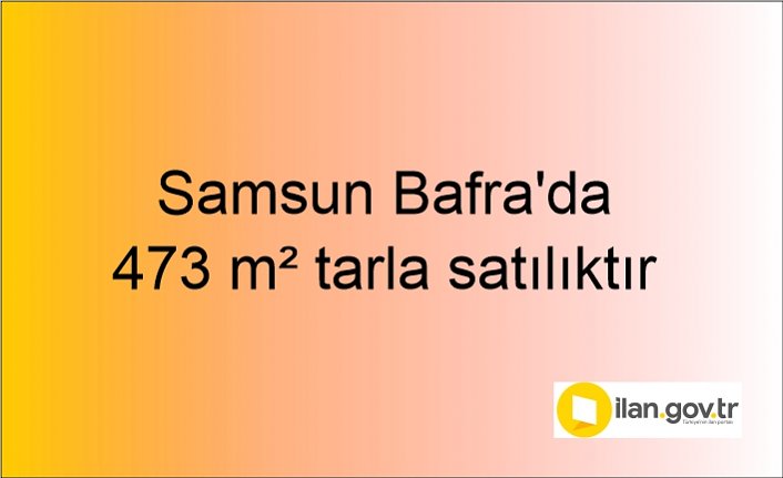 Samsun Bafra'da 473 m² tarla mahkemeden satılıktır