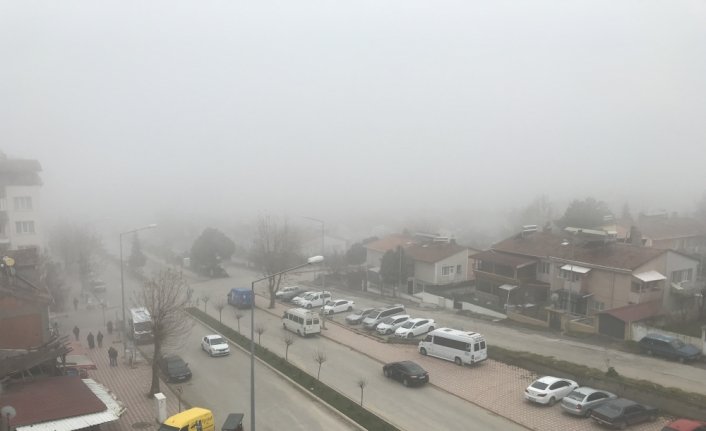 Amasya'da sis etkili oluyor