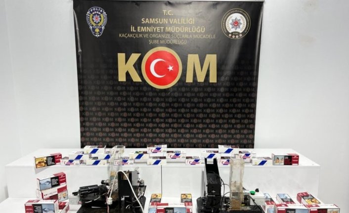 Samsun'da 7 bin 200 filtreli sigara kağıdı ele geçirildi