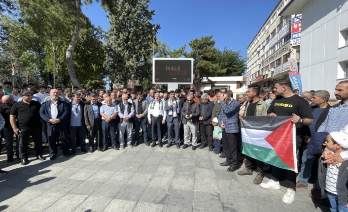 Çorum'da Filistinlilere destek gösterisi yapıldı