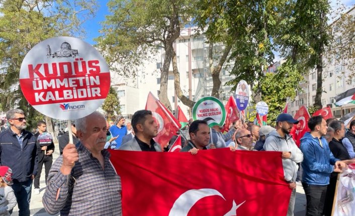 Sinop ve Amasya'da Filistin'e destek gösterisi düzenlendi
