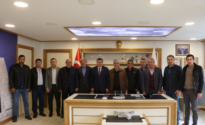 Tarım sektörü temsilcilerinden Havza Belediye Başkanı İkiz'e ziyaret