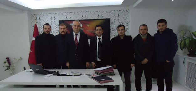 Bafra Ülkü Ocakları Eğitim ve Kültür Vakfından Kaymakam İbrahim Türkoğluna Ziyaret