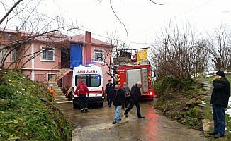 Giresun'da ev yangını: 1 yaralı
