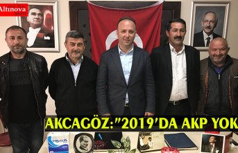 AKCAGÖZ:”2019’DA AKP YOK”
