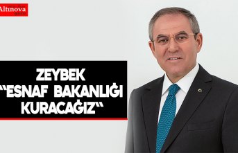 ZEYBEK "ESNAF BAKANLIĞI KURACAĞIZ"