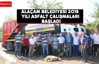 Alaçam Belediyesi 2018  Yılı Asfalt Çalışmaları Başladı